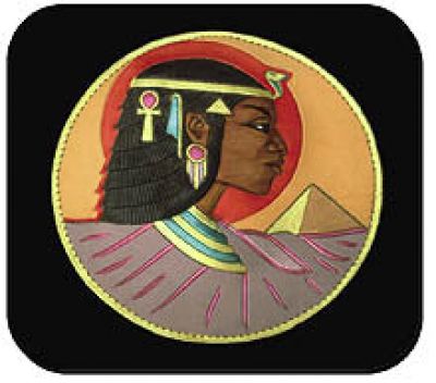 Egyptian Princess Black Art Mousepad